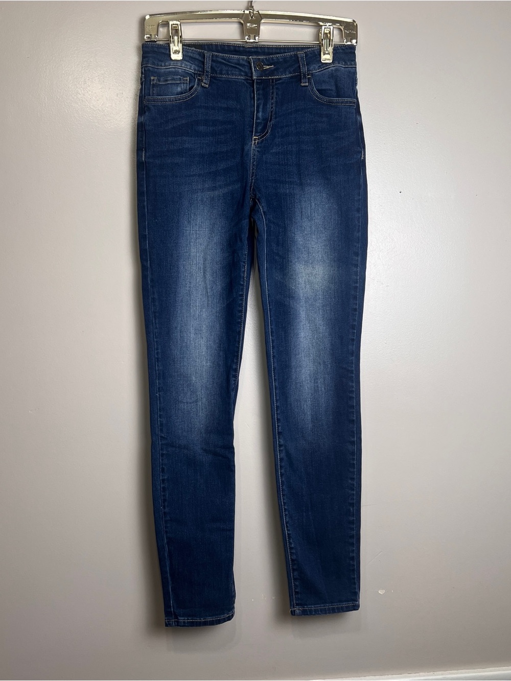 A|X Armani Exchange Womens Super Skinny Mid Rise Blue Denim Size 27
